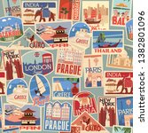 Set Of Travel Retro Labels And...