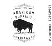 American Buffalo. Vintage Old...