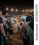 Small photo of Terengganu. January 18, 2024. The atmosphere of the crowd during the Food Mania Festival held in Kuala Terengganu