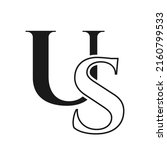 initial letter su  us logo... | Shutterstock .eps vector #2160799533