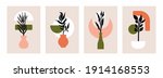 abstract botanical poster.... | Shutterstock .eps vector #1914168553