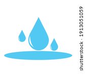 water drop icon vector... | Shutterstock .eps vector #1913051059