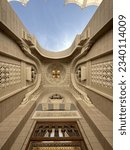 Small photo of MEDINA, SAUDI ARABIA - JULY 31 2023 : Interior and Exterior Design Of Al-Masjid An-Nabawi (Prophet's Mosque) Is A Mosque Established And Originally Built By The Prophet Muhammad PBUH.
