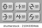 number of days left. countdown... | Shutterstock .eps vector #2104330466