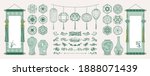 set of hand drawn oriental... | Shutterstock .eps vector #1888071439