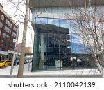 Small photo of New York, NY USA - January 20, 2022 : Columbia Business School's new Geffen Hall designed by Diller Scofidio + Renfro in Manhattanville, New York City