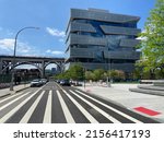 Small photo of New York, NY USA - May 15, 2022 : Henry R. Kravis Hall at Columbia Business School designed by Diller Scofidio + Renfro in Manhattanville, New York City