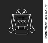 robot line icon | Shutterstock .eps vector #301565279