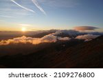 Sunset from Kriváň  in Slovakia Tatra Mountains