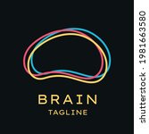Smart Brain Outline Logo Vector ...
