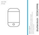 smartphone icon | Shutterstock .eps vector #322614446