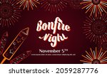 bonfire night flayer. guy... | Shutterstock .eps vector #2059287776