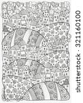 pattern for coloring book with... | Shutterstock .eps vector #321160100