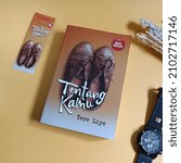 Small photo of central sulawesi, indonesia - Jan, 08, 2022 : Tere Liye's best selling novel with an old cover. Indonesian famous novelist