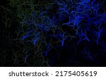 dark blue  green vector doodle... | Shutterstock .eps vector #2175405619