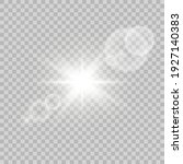 shining sun glare rays  lens... | Shutterstock .eps vector #1927140383