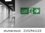 Emergency exit sign. interior...
