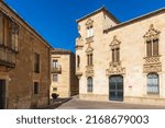 Small photo of House of the Marchioness of Cartago in the city of Ciudad Rodrigo, in Salamanca, Spain.