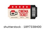 Cinema Ticket With Barcode...