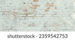 Small photo of Vintage light Brick Wall Background. Abstract weathered Whitewash Brickwall Background Texture. Old White Brick Wall. Wide Grunge Wallpaper or Web banner With Copy Space For design
