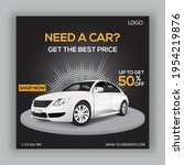 rent a car for social media... | Shutterstock .eps vector #1954219876