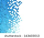 abstract square pixel mosaic... | Shutterstock .eps vector #163603013