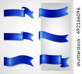 vector ribbons set | Shutterstock .eps vector #492166096