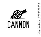 traditional cannon icon illustration design