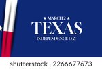 Happy Texas Independence Day Background. Suitable for Greeting Card,Banner,or other texas independence day concept. The Texas state flag in the background