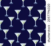 martini cocktail glass pattern...