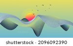 conceptual sunrises background... | Shutterstock .eps vector #2096092390
