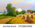 Oil Paintings Rural Landscape ...