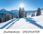 scenic winter wonderland in the Allgäu 
