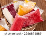 Small photo of Tasty Pulp Of Fruit Frozen; Pulps Of Various Flavors