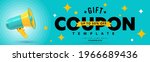 gift coupon template with up to ... | Shutterstock .eps vector #1966689436