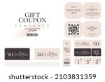 vintage discount gift coupon... | Shutterstock . vector #2103831359