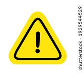 caution warning sign sticker... | Shutterstock .eps vector #1929544529