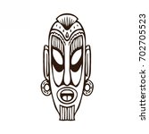 african ethnic mask. perfect... | Shutterstock .eps vector #702705523