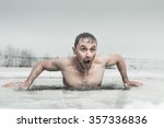 Man Swimming In The Ice Hole...