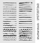 set of brush strokes  abstract... | Shutterstock .eps vector #1937207263