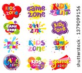 kids zone entertainment banner... | Shutterstock .eps vector #1379099156