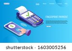 fingerprint payment website... | Shutterstock . vector #1603005256
