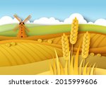 Rural Landscape. Wheat Fields...