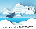 antarctica scenery with... | Shutterstock .eps vector #2023786070