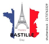 happy bastille day  the french... | Shutterstock .eps vector #2173762329