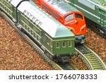 Close Up Of Model Railway...
