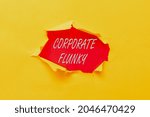 Small photo of Text caption presenting Corporate Flunky. Business approach someone who works obediently for another person in company Abstract Discovering New Life Meaning, Embracing Self Development Concept