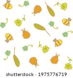 Vector Pattern Of Cute Bees ...
