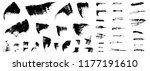 mascara strokes set. grunge... | Shutterstock .eps vector #1177191610