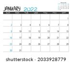 calendar 2022 year. january... | Shutterstock .eps vector #2033928779